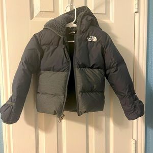 The North Face puffy jacket 18-24 months gray